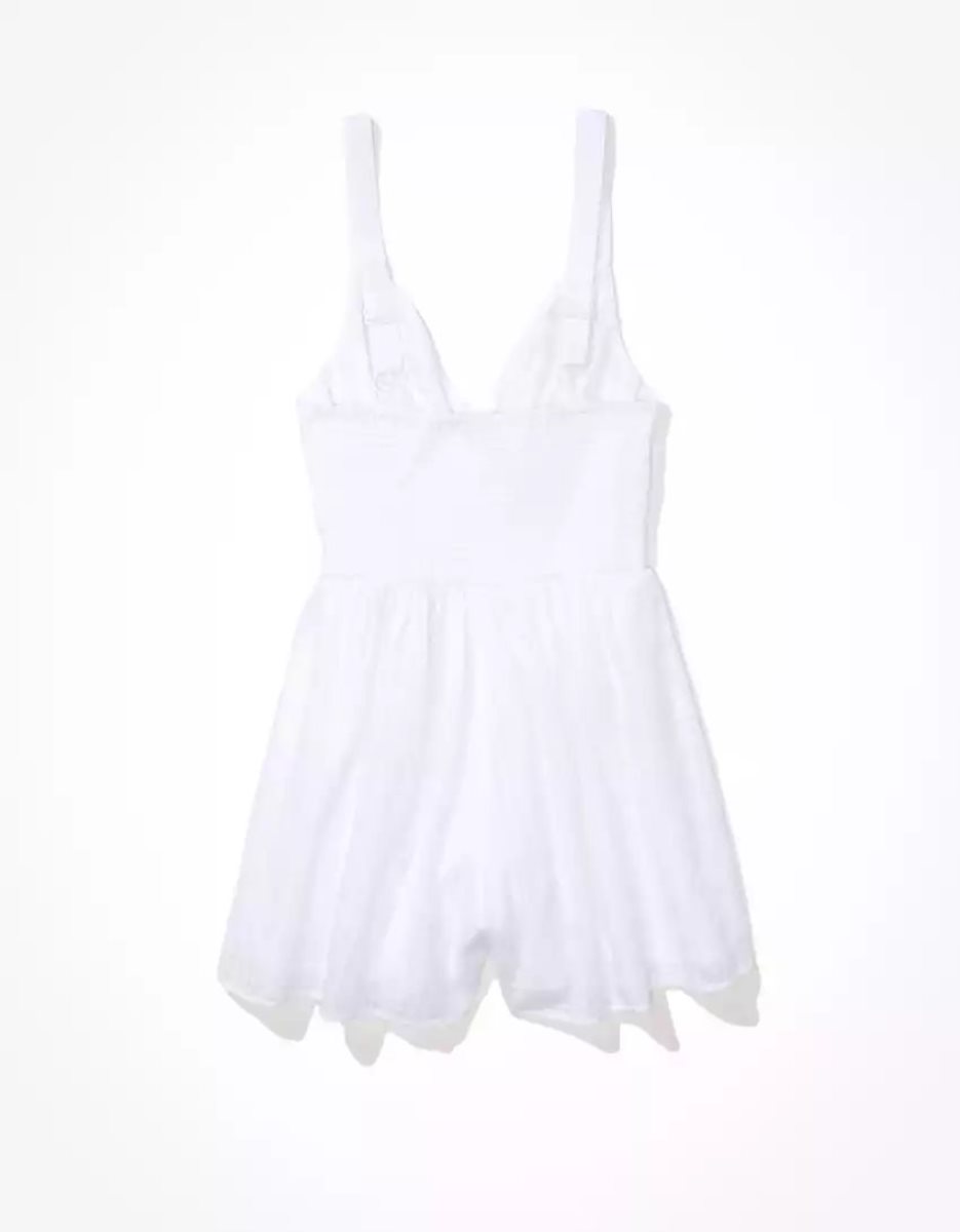 Combinaison American Eagle AE Corset Romper Blanche Femme | MJQ-61717205